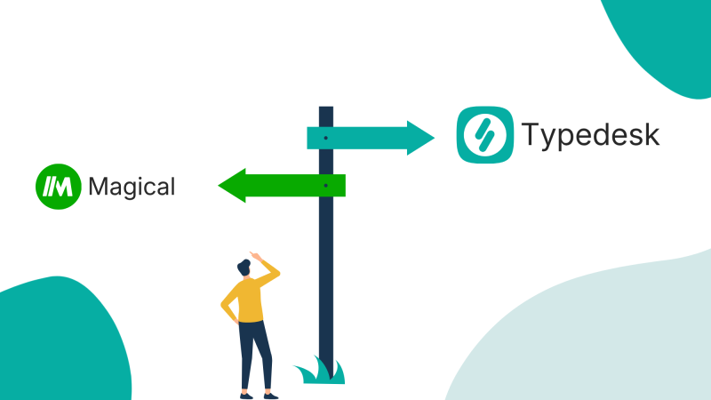 canned responses text snippets Magical vs Typedesk: Which One Fits Your Team?