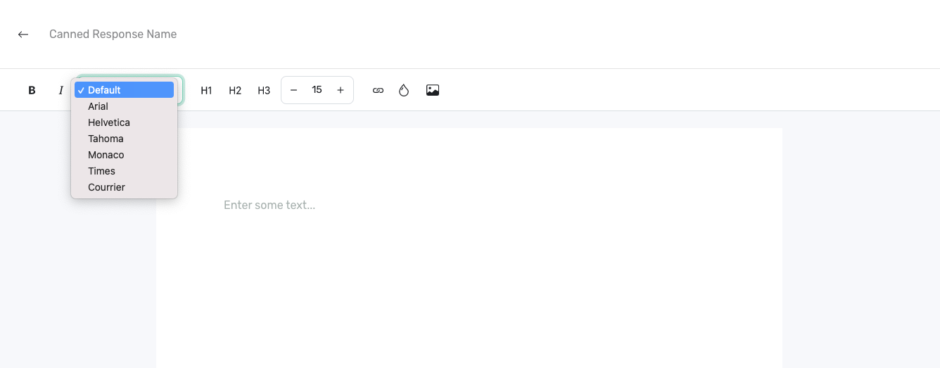 Can I customize the format my canned responses? typedesk Canned Responses